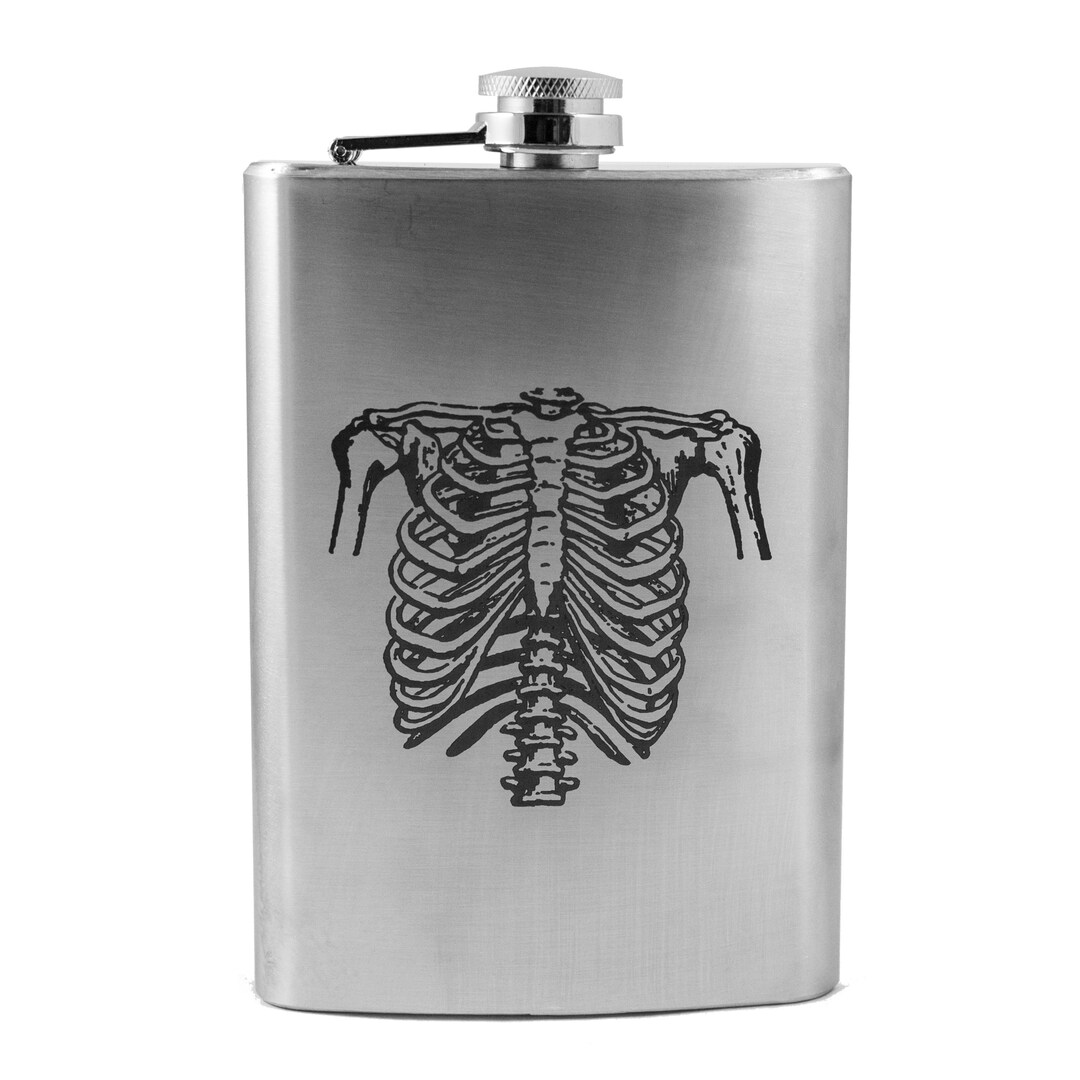 8oz Ribs - Stainless Steel Flask 8oz Ribs - Stainless Steel Flask
